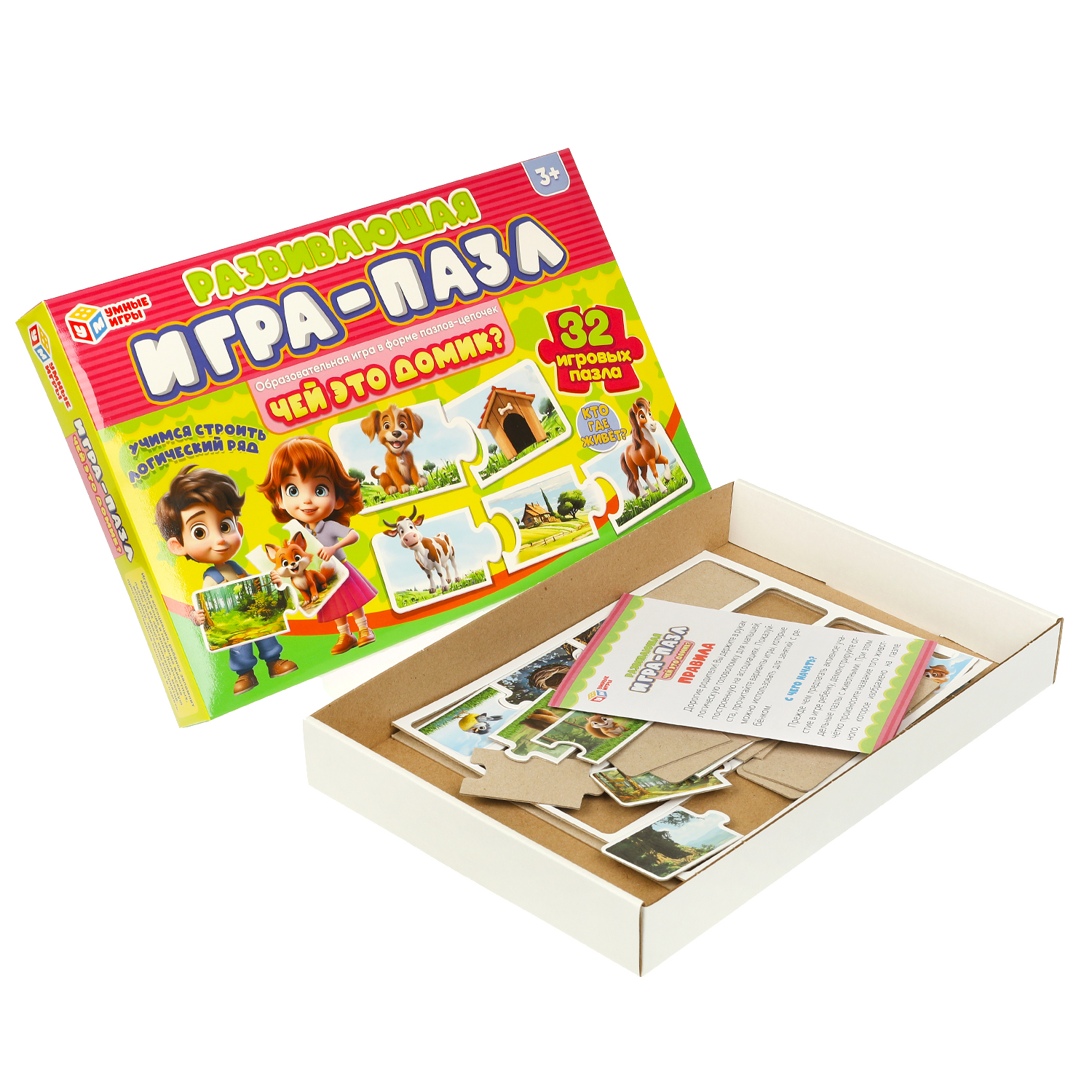 Настольная игра Умные игры Пазл Чей это домик - фото 2