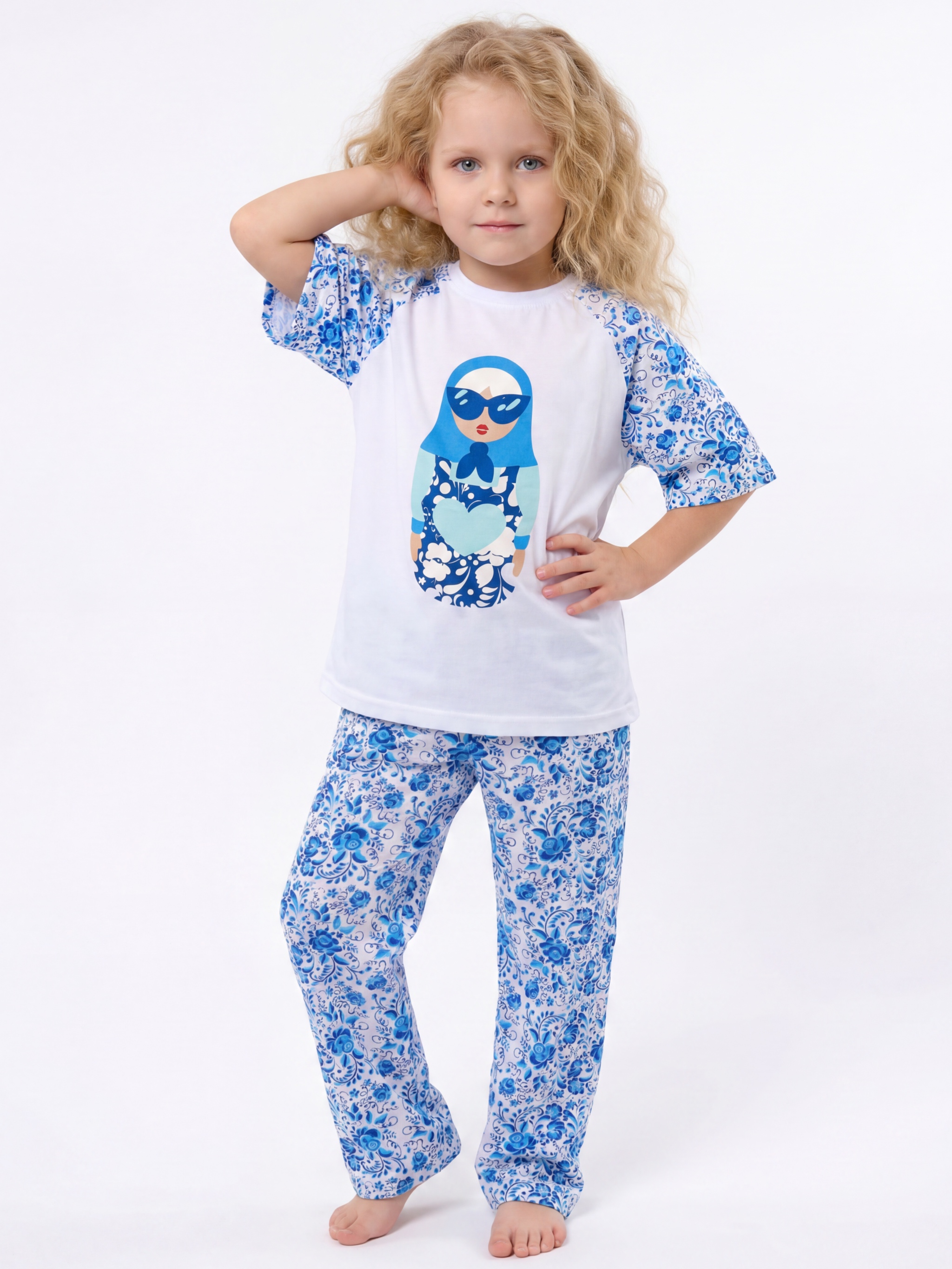 Пижама MIKO YUMI TRPC-гжель - фото 7
