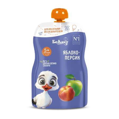 Пюре Беллакт Яблоко-персик с 5 мес 90 г