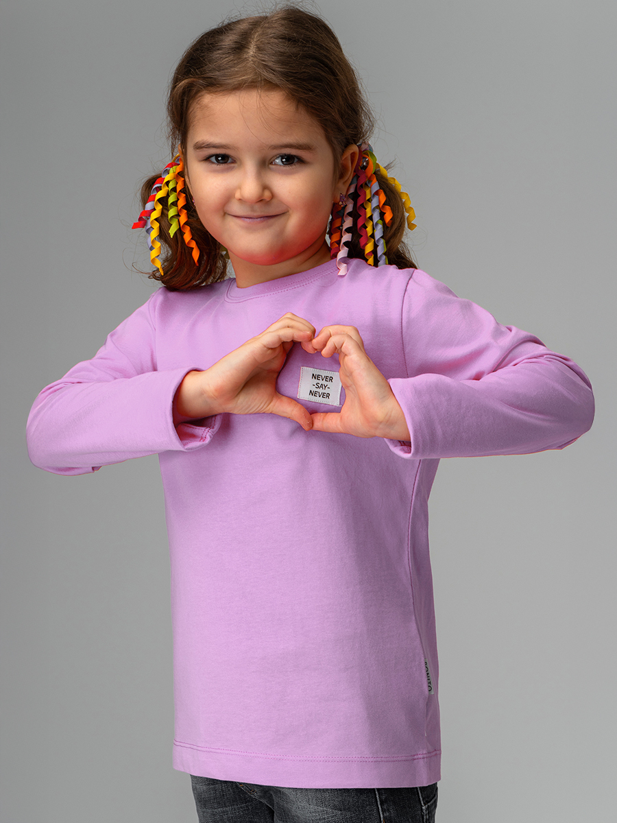 Лонгслив BONITO KIDS SS6097сиреневый - фото 9