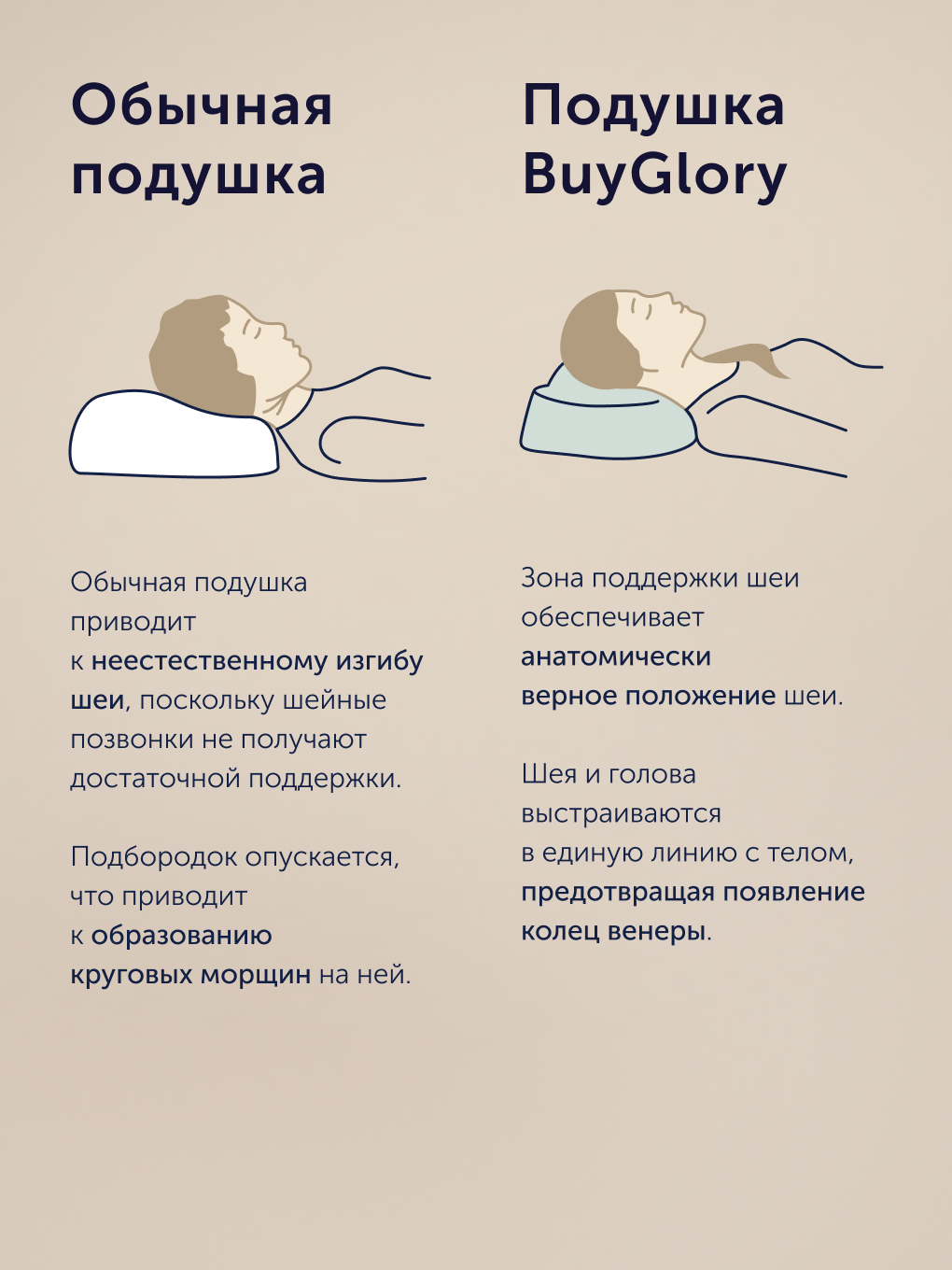 Подушка ортопедическая buyson БайГлори 30 x 59 см - фото 7