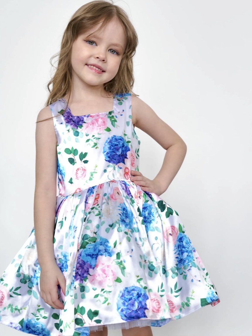 Платье LELUkids LK.CH.21SL/голуб - фото 1