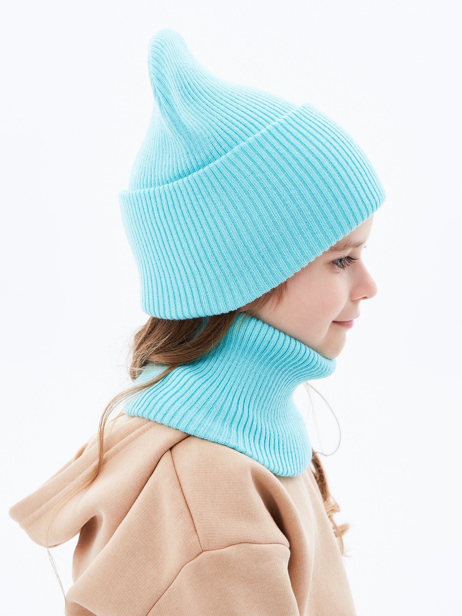 Шапка и снуд KUBRIO KU-H-72-lopataG-Turq - фото 11