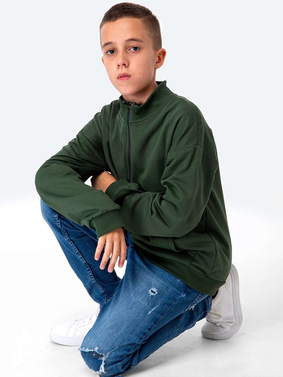 Толстовка HappyFox HF00159т.хаки - фото 5