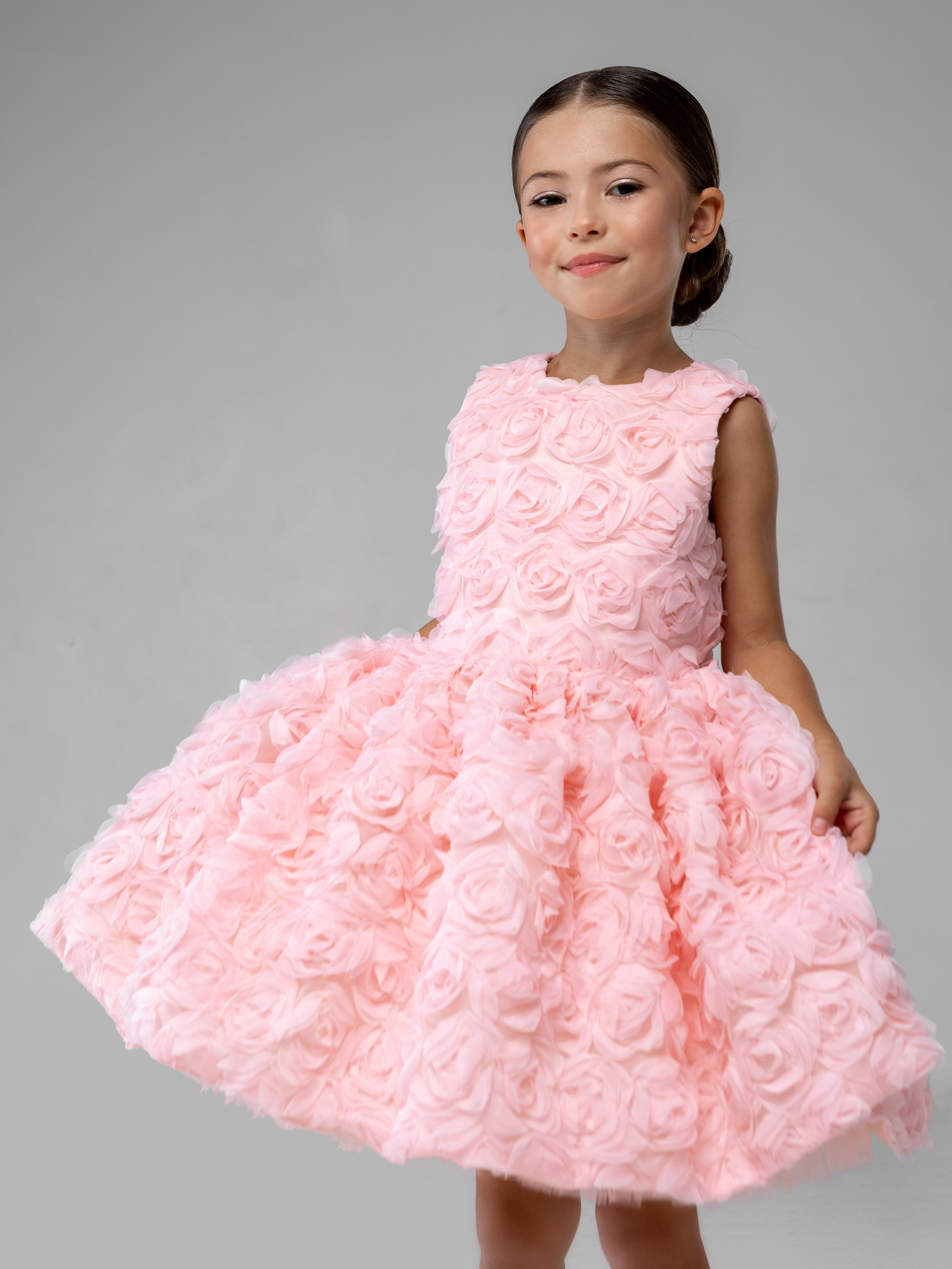 Платье LELUkids LD0121_флер_розовый - фото 3