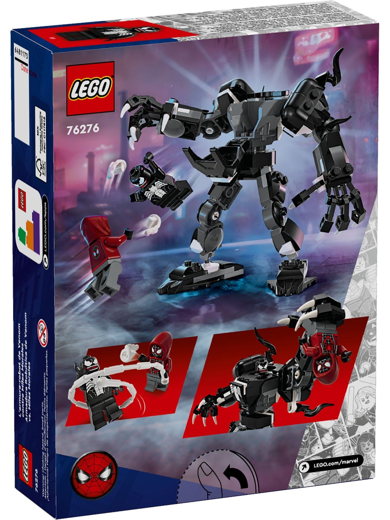 Конструктор LEGO Marvel Super Heroes Веном против Майлза Моралеса 134 дет. - фото 7