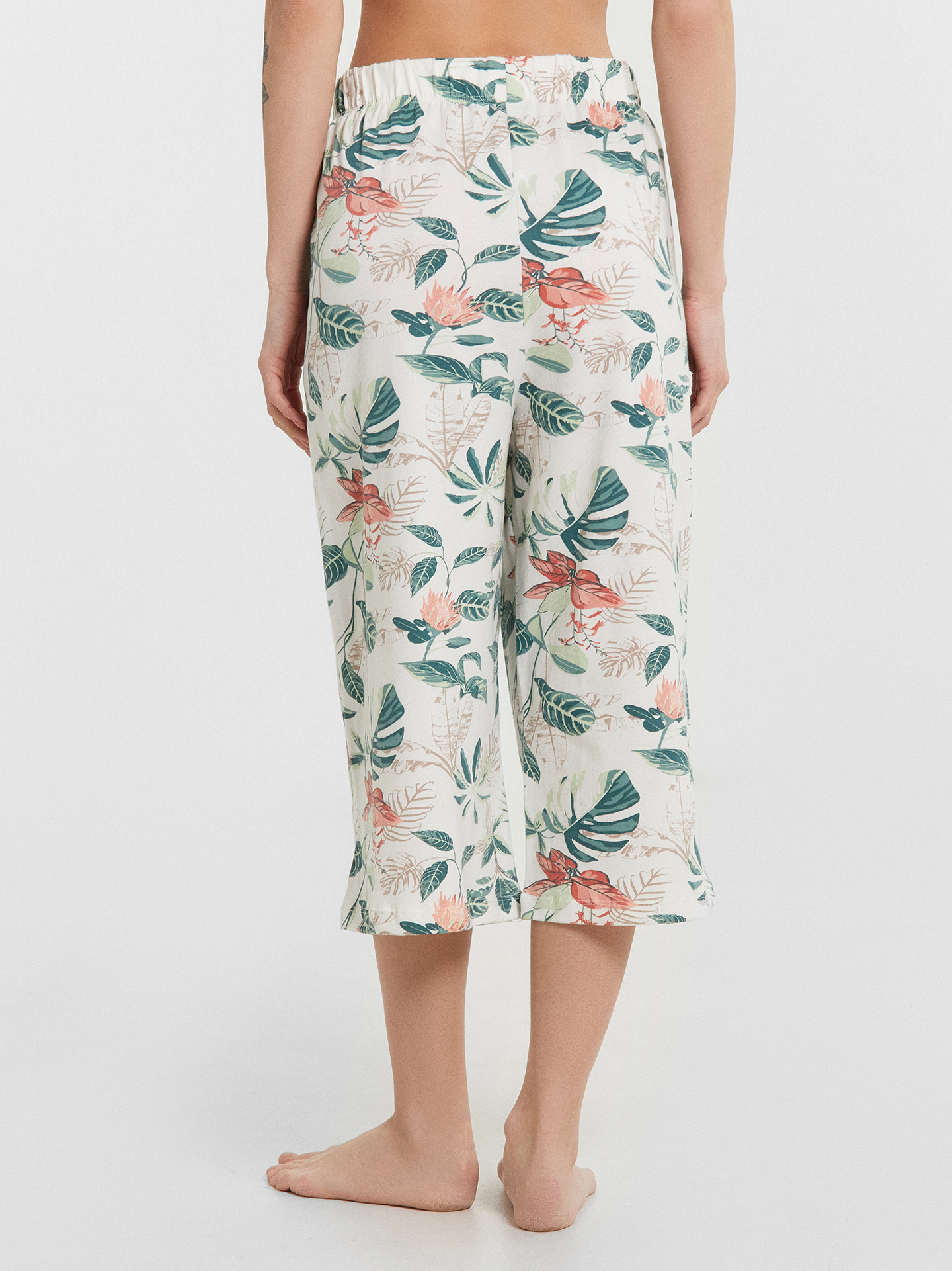 Пижама Mark Formelle (Марк Формэль) 592598/шалфей +тропики на св.молочном - фото 10