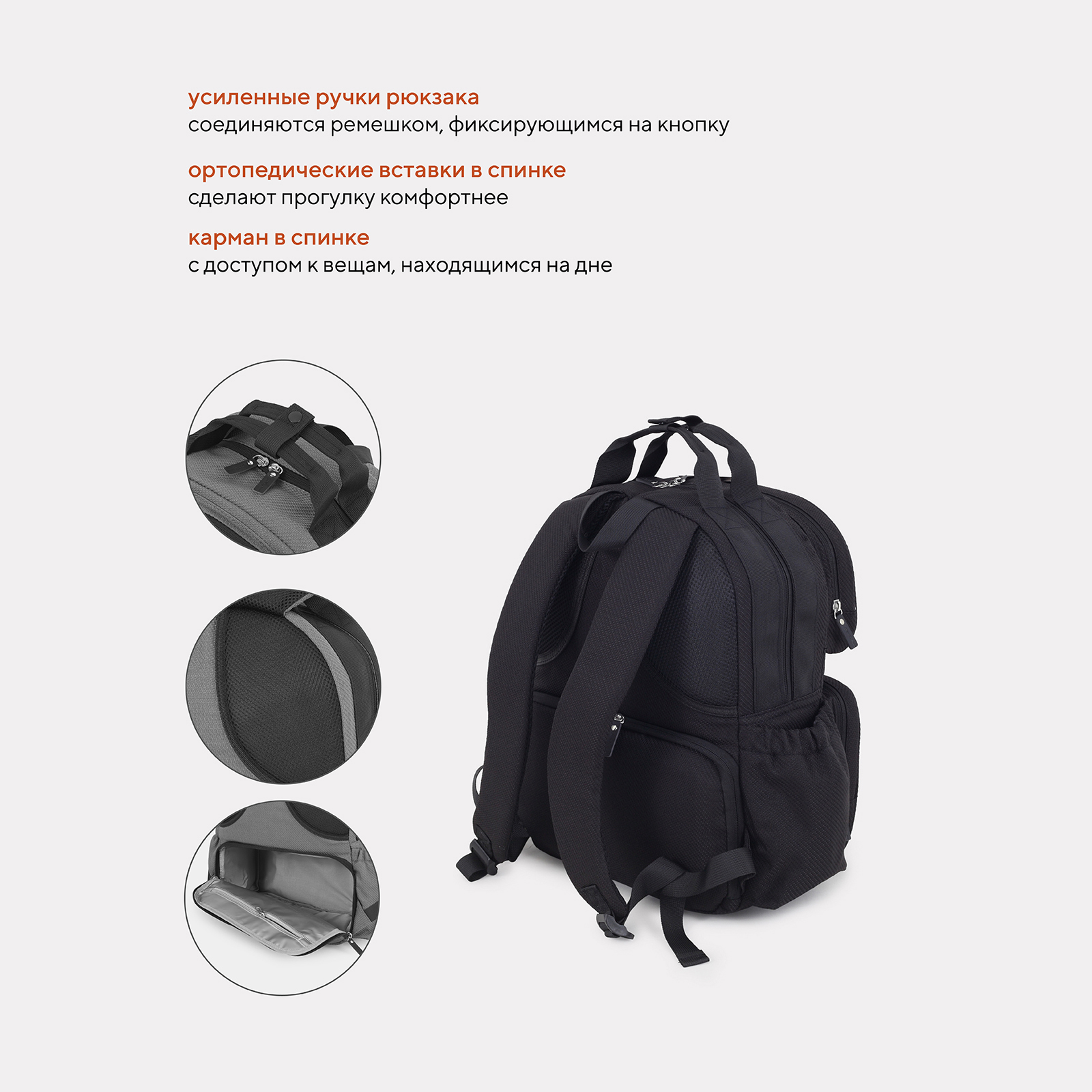 Рюкзак Rant Paxton черный - фото 4