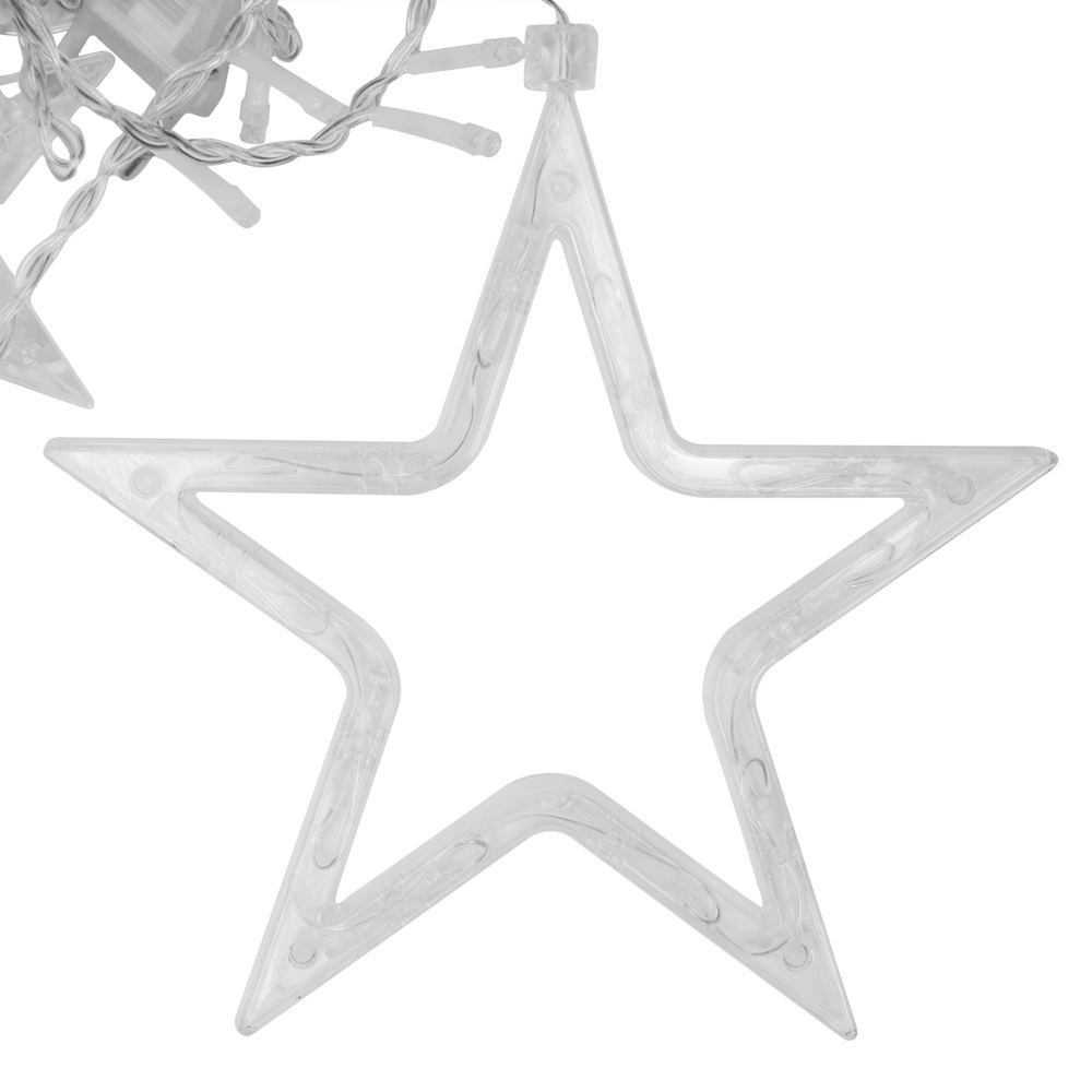 Гирлянда-шторка звезды-месяц Camelion LGD-003 LED - фото 4