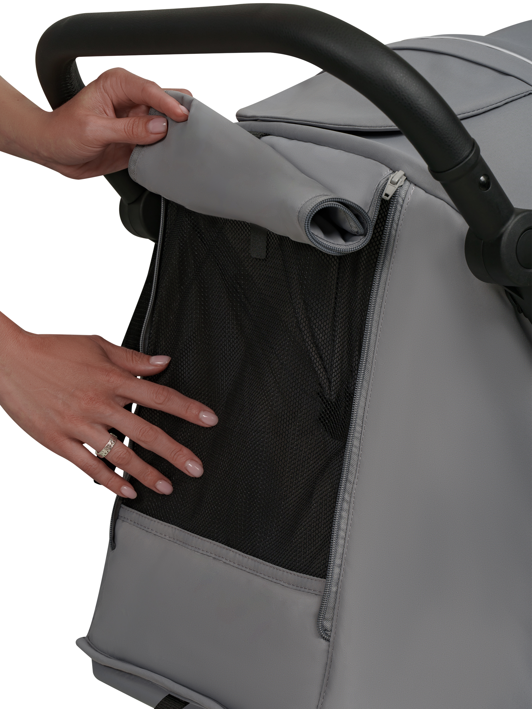 Коляска прогулочная JOVOLA Selena SL, всесезонная серый - фото 41