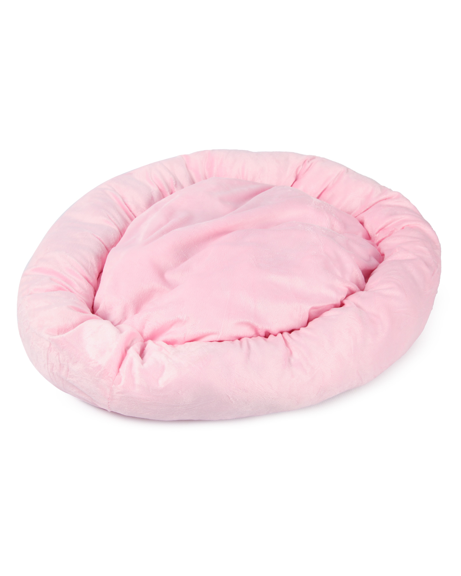 Лежанка для животного с бортиками Barbaks Нежность круглая 60*60*15см - фото 4