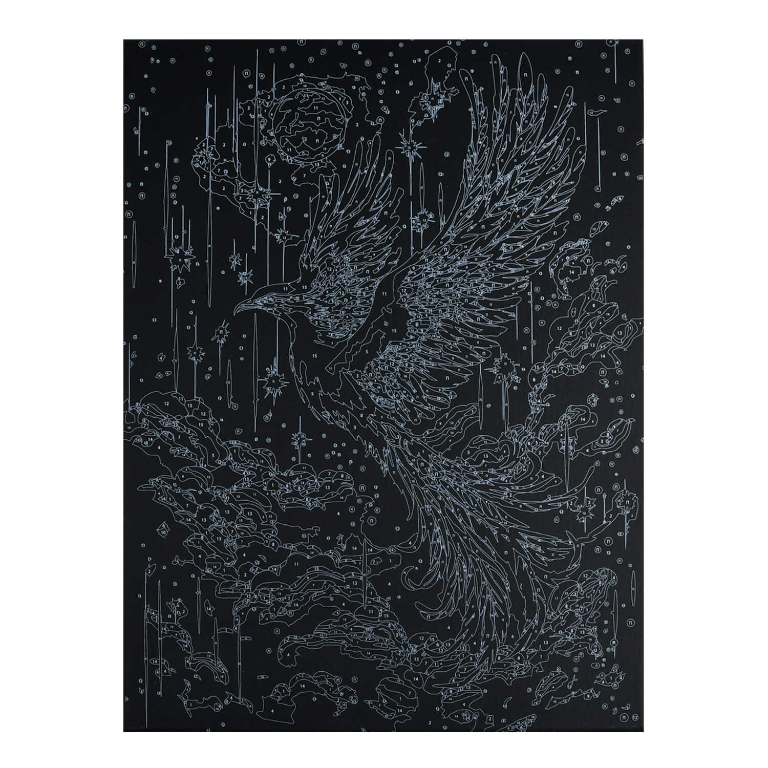 Картина по номерам Феникс + Птица - фото 2