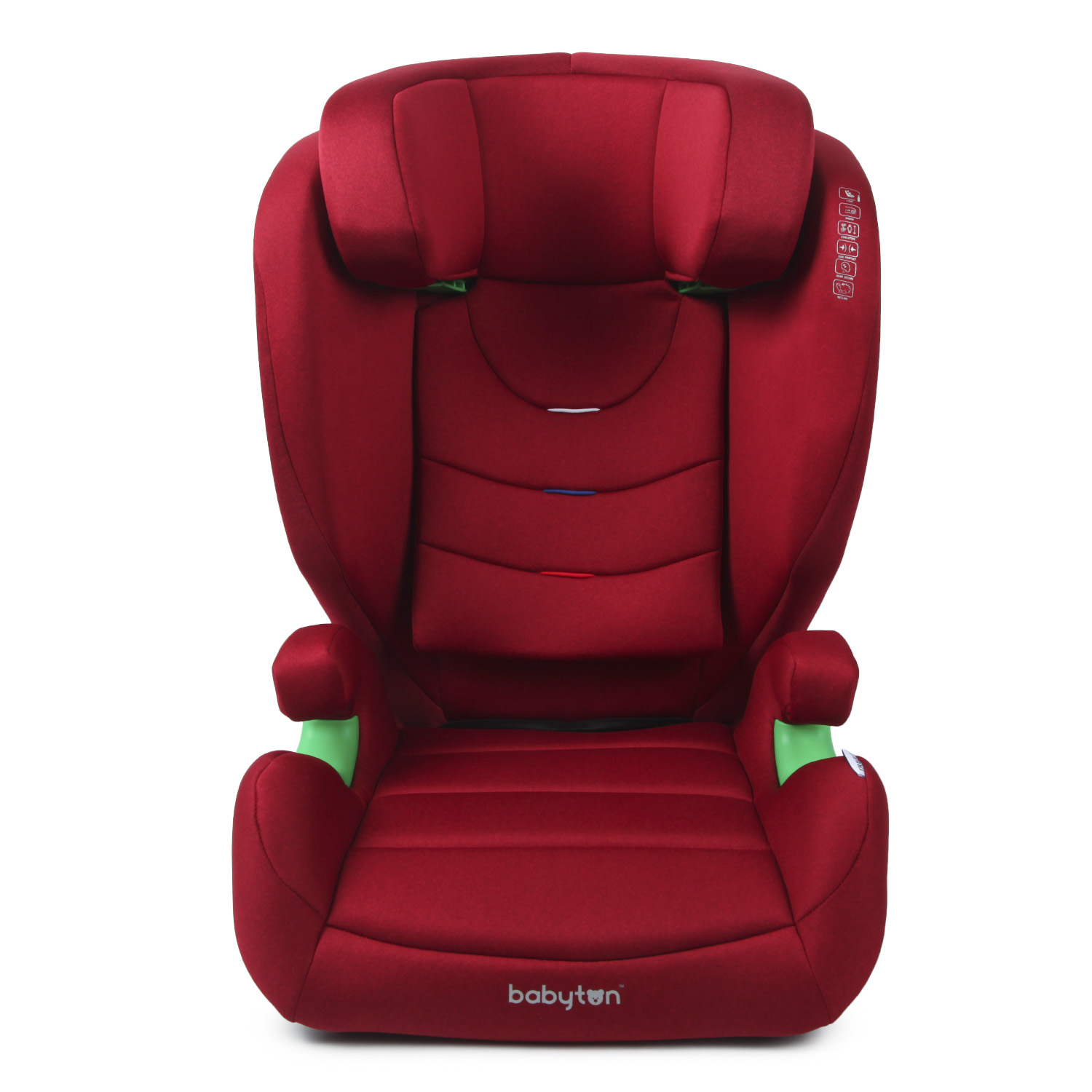 Автокресло Babyton Traveller Isofix 2/3 (15-36 кг) красный - фото 8