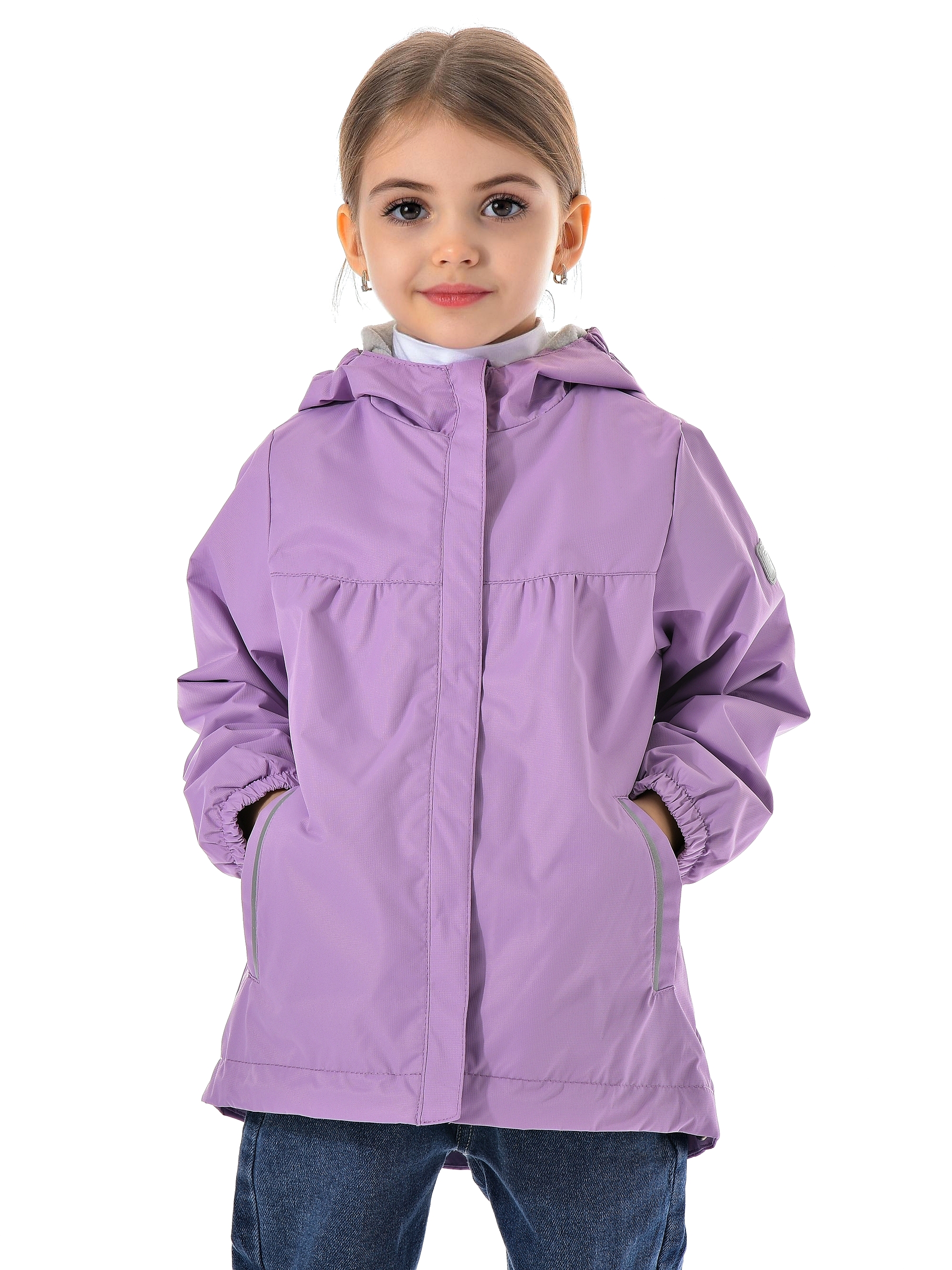 Ветровка Rusland 58-20однотон/сиреневый - фото 4