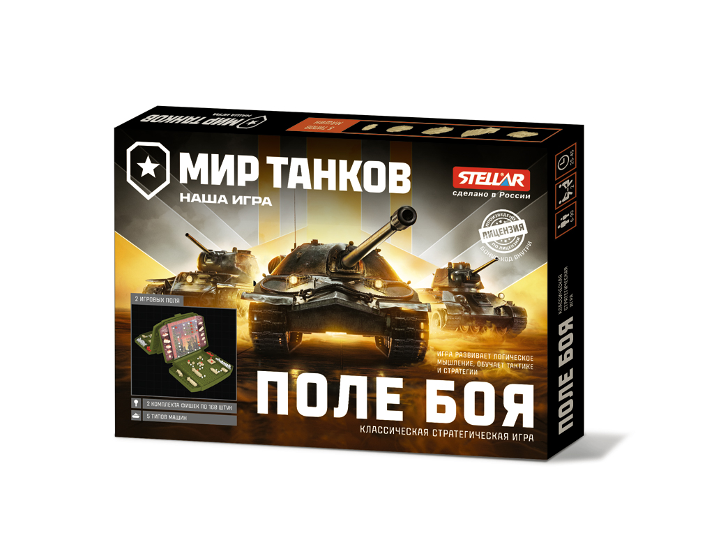 Настольная игра STELLAR Мир танков. Поле боя - фото 1