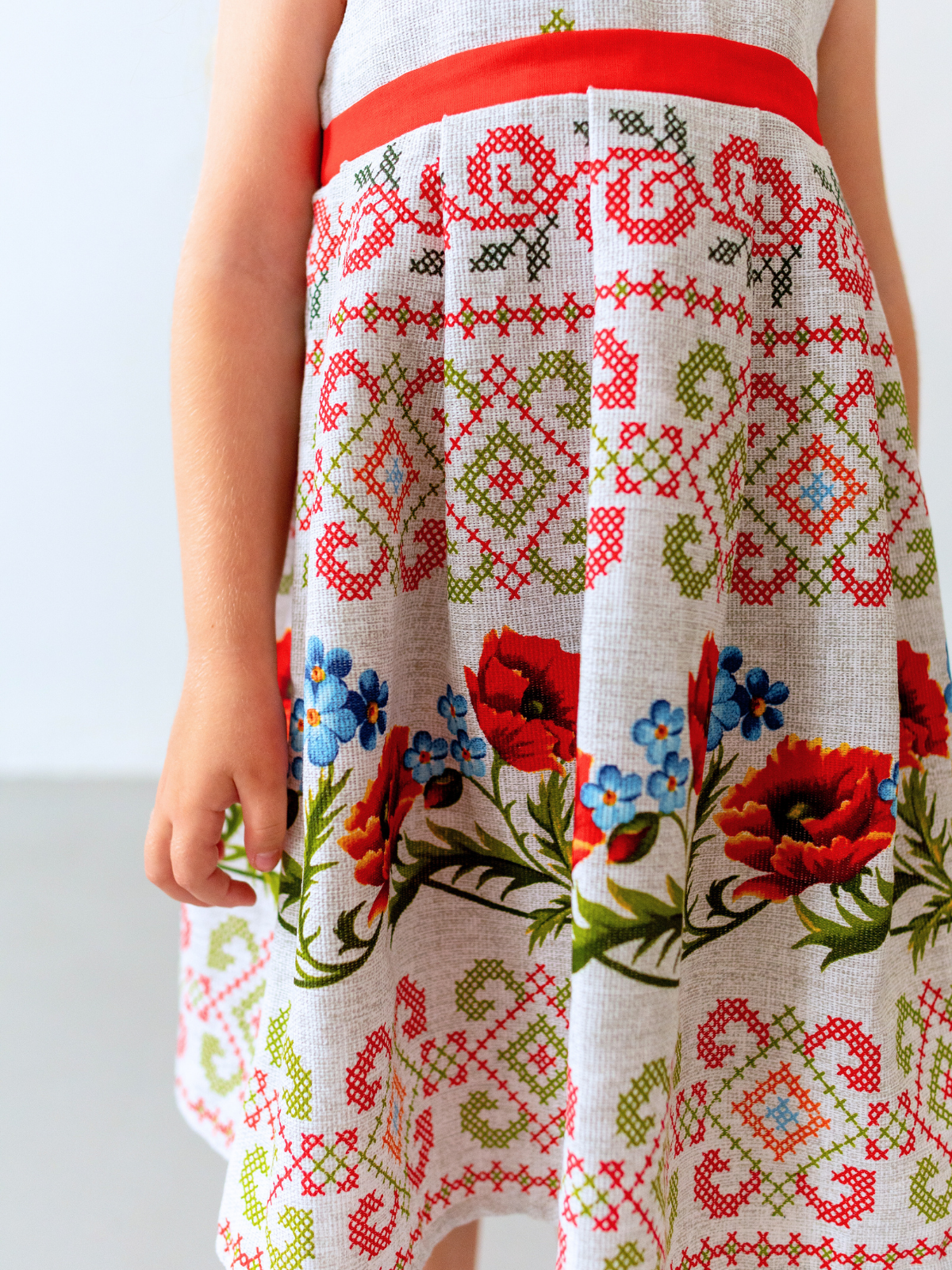 Платье MOUN платье_рогожка_к/р_маки - фото 6