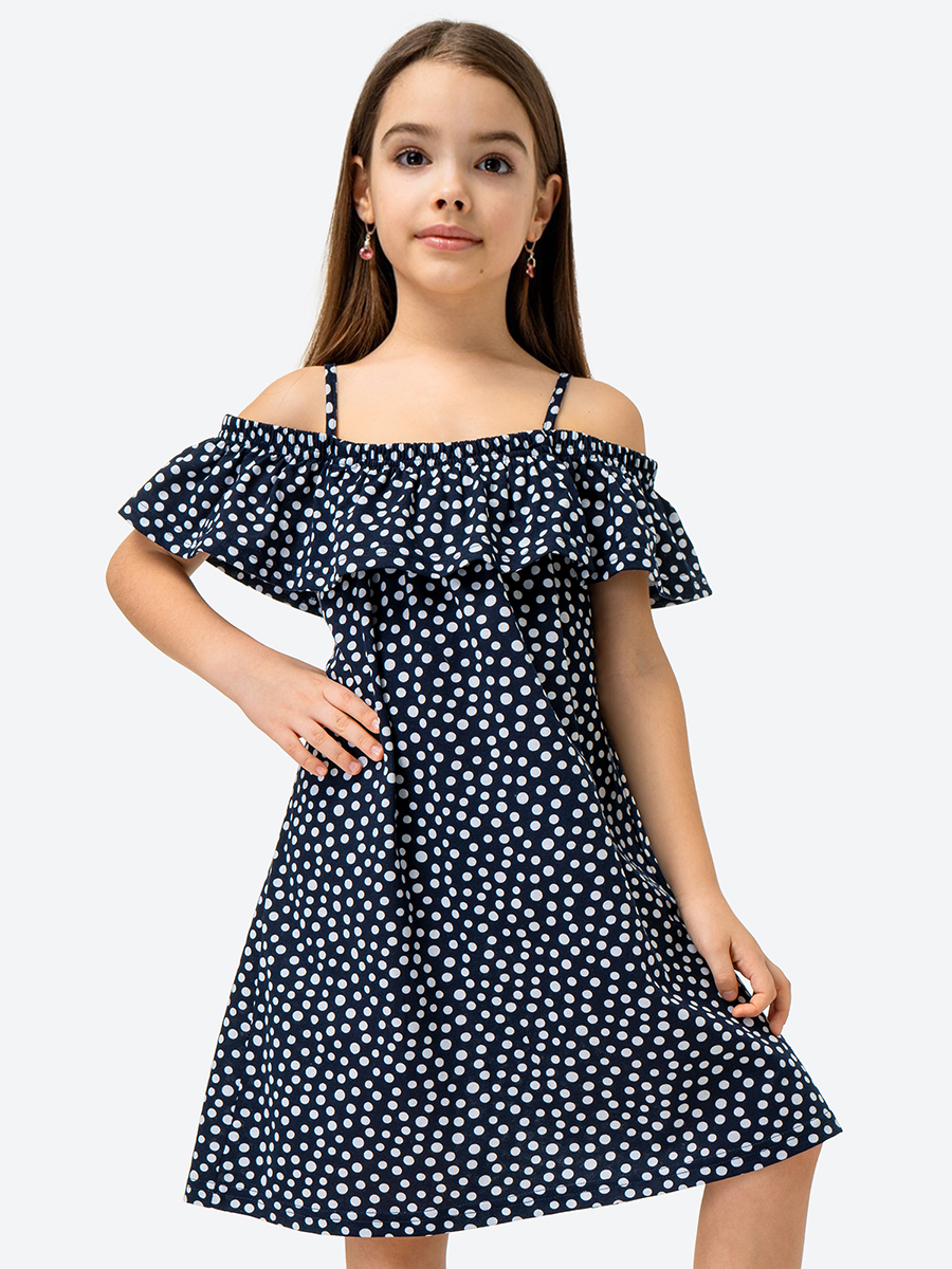 Сарафан HappyFox HF0079SPгорох.на.синем - фото 1