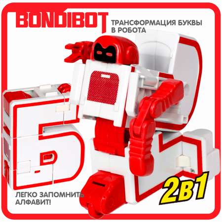 Фигурка Bondibon трансформер Робот Буква 2в1