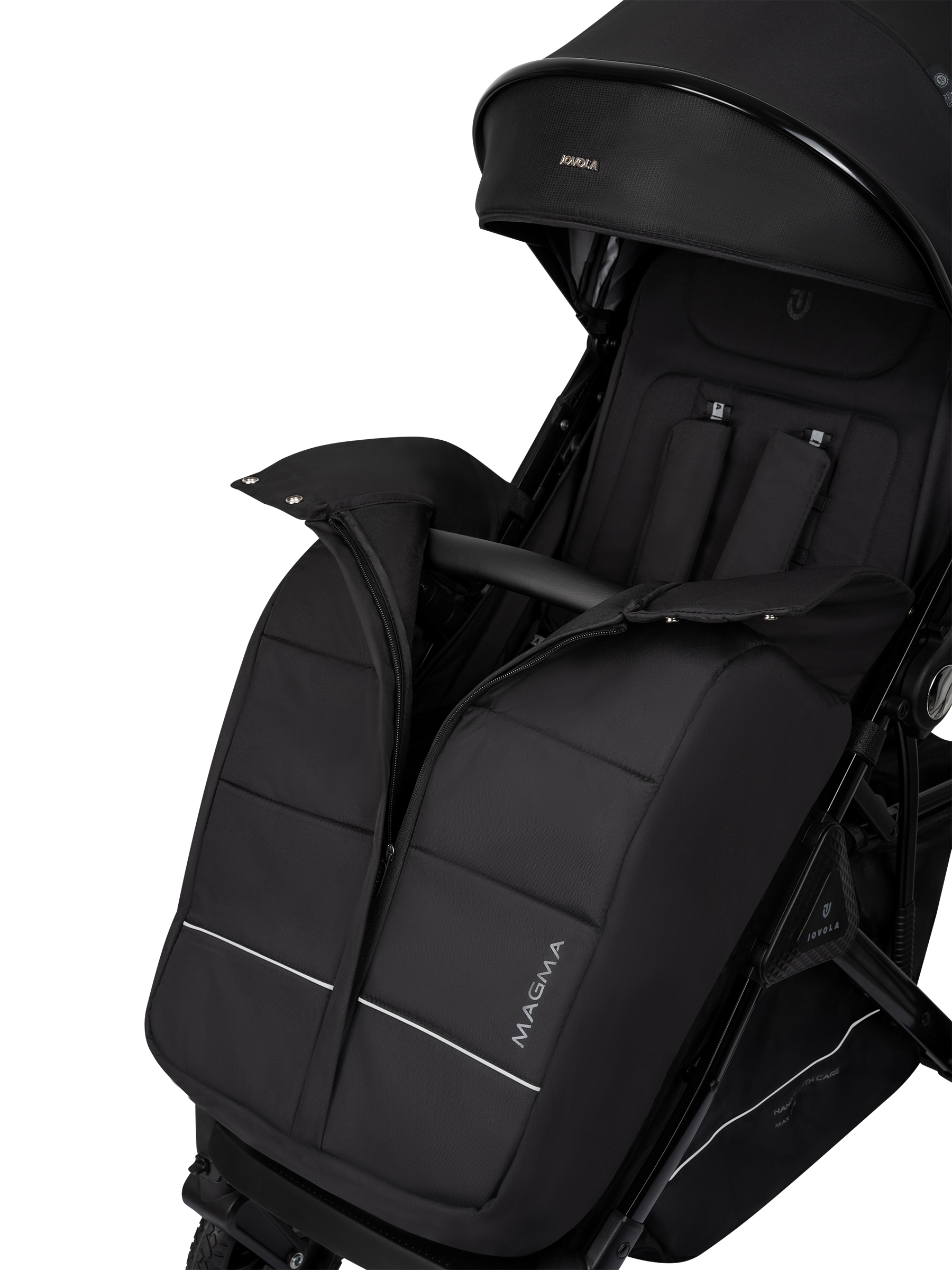 Коляска прогулочная JOVOLA Magma Plus черный - фото 30