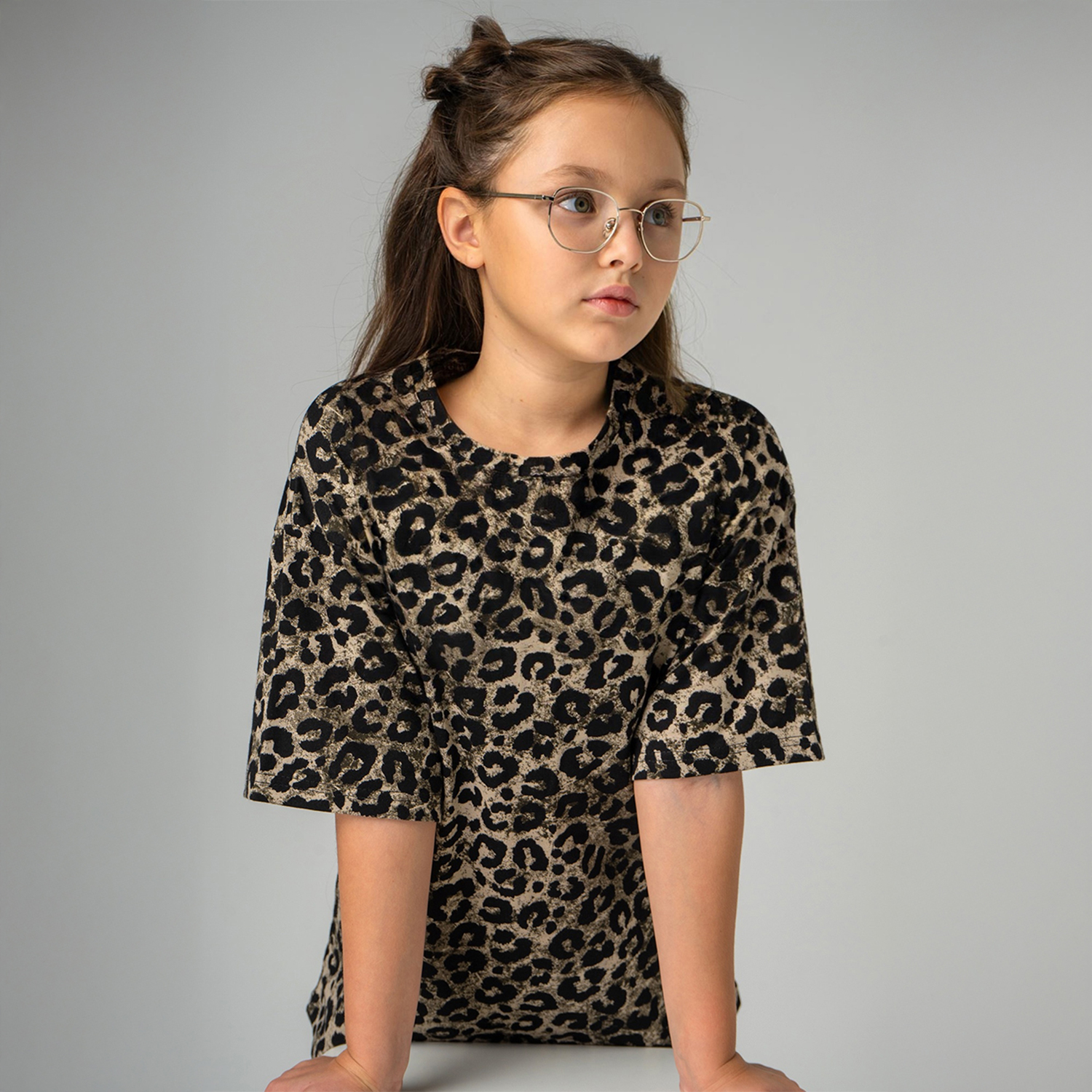 Футболка HappyFox HF0178SPваренка.леопард - фото 6