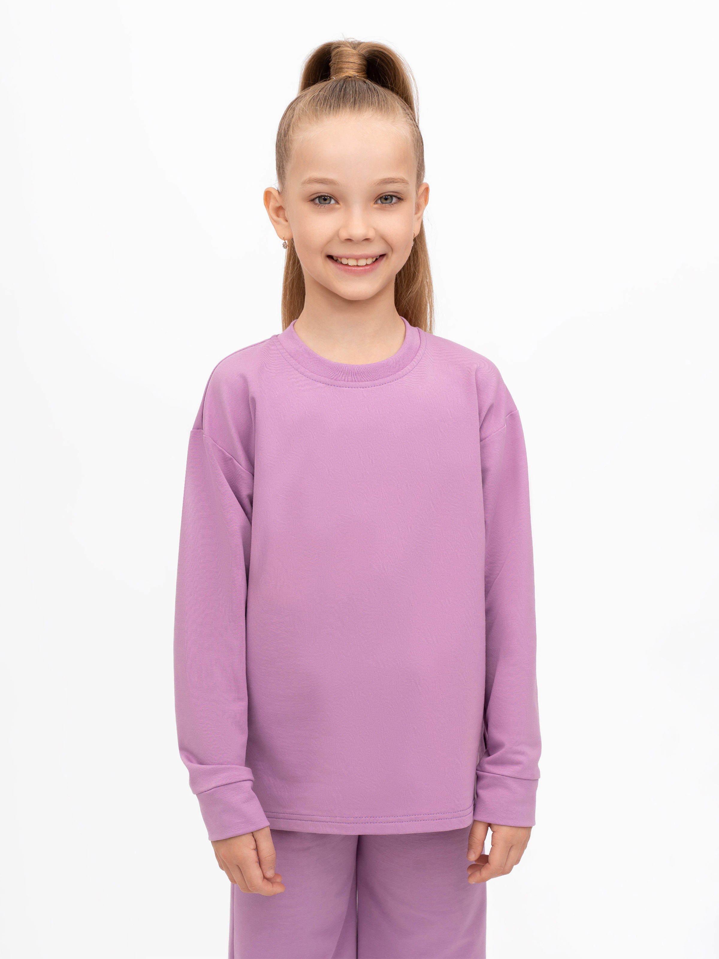 Свитшот и брюки Утенок 7065 сирень - фото 19