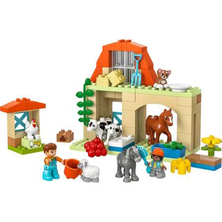 Конструктор LEGO DUPLO Уход за животными на ферме блочный