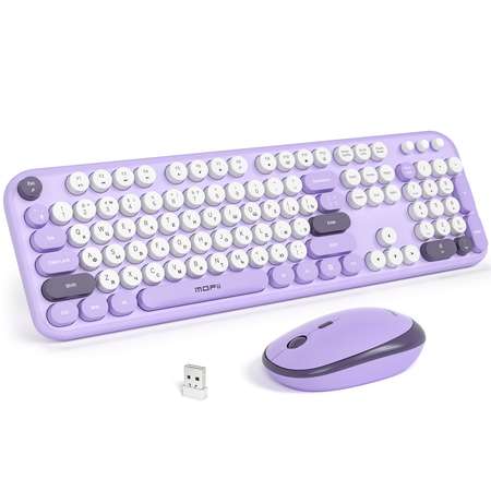 Беспроводной комплект клавиатура + мышь MOFii MOFii SMK-693M2AG Violet