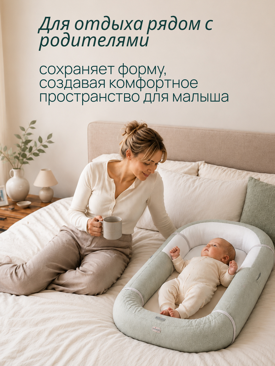 Матрас Chicco Mommy Pod 4в1 Olive 48х81 - фото 5