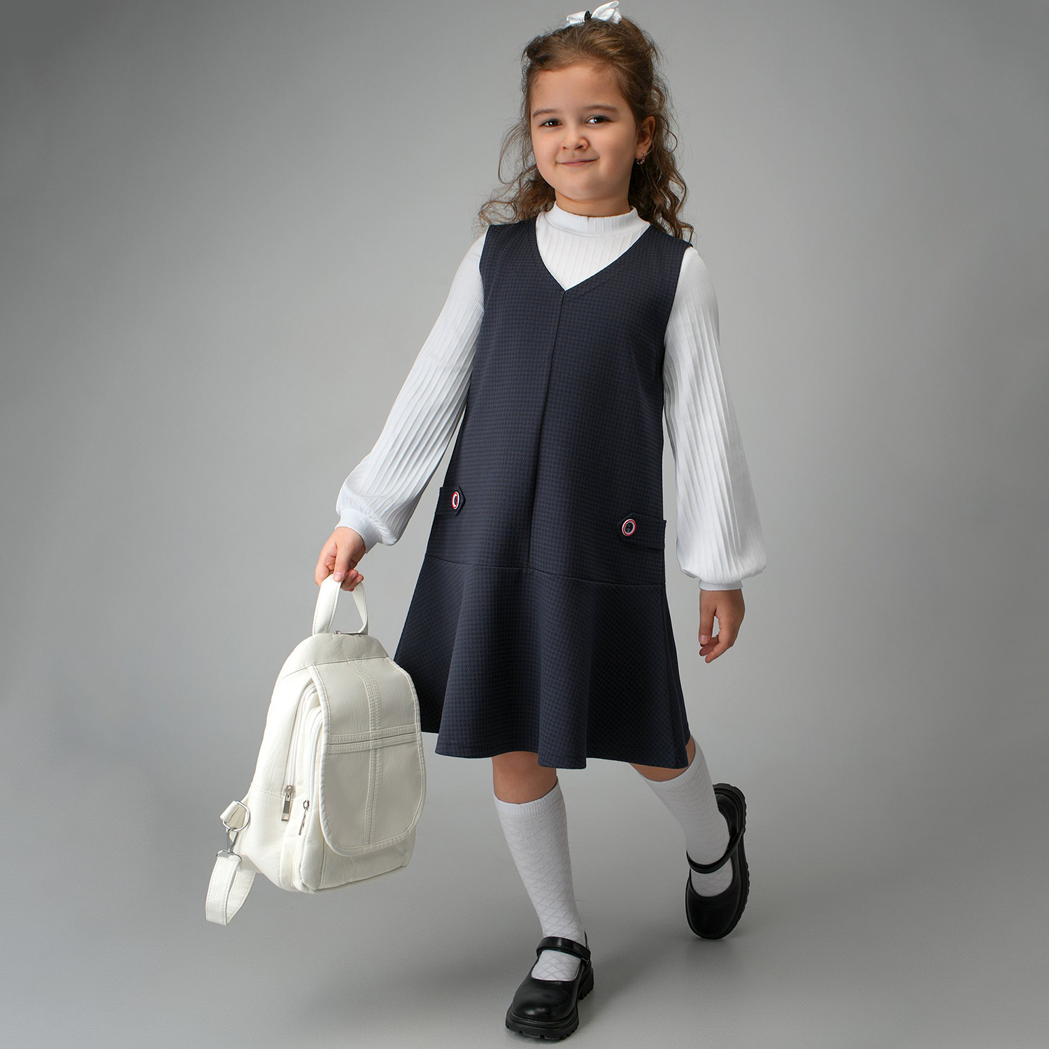 Сарафан HappyFox HF33116синий - фото 2