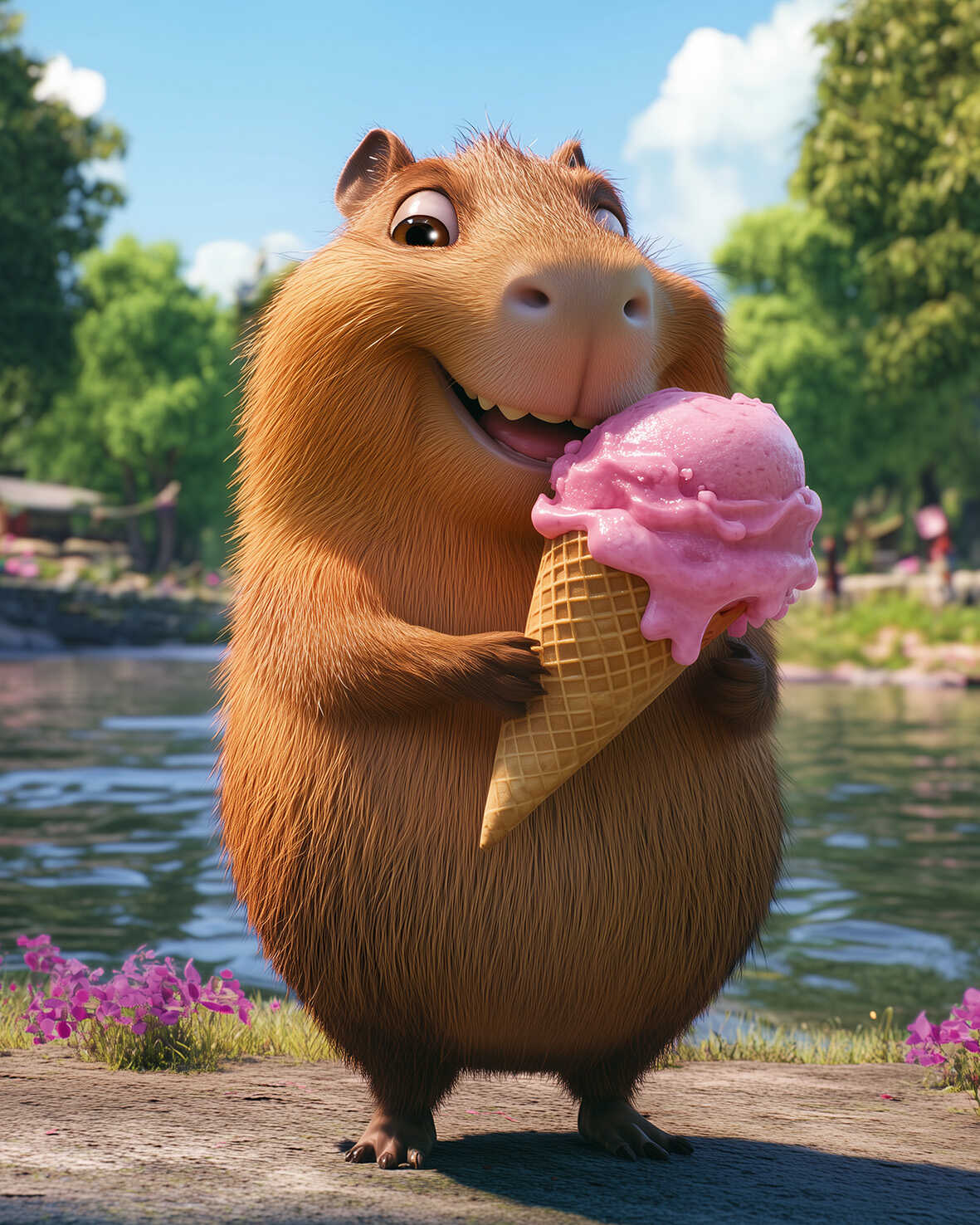 Алмазная мозаика Феникс + Капибара - фото 2