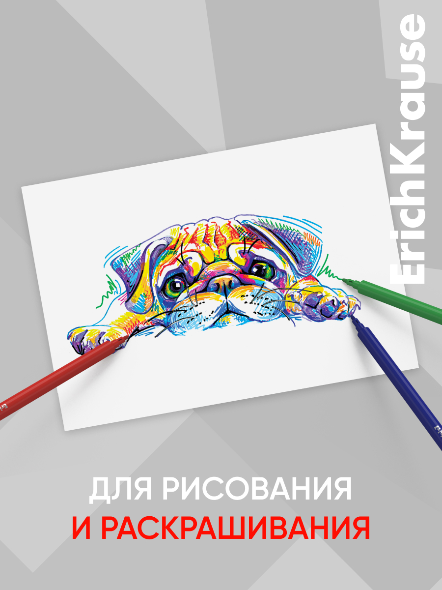 Фломастеры ErichKrause 24 шт. - фото 7