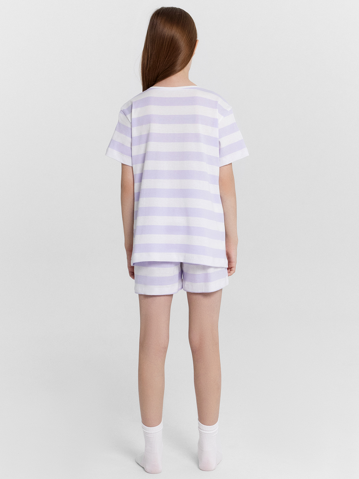 Пижама Mark Formelle (Марк Формэль) 567727/лавандовая полоска на белом - фото 3