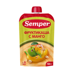 Пюре Semper Каша-мультифрукт пауч с 6 мес 120 г