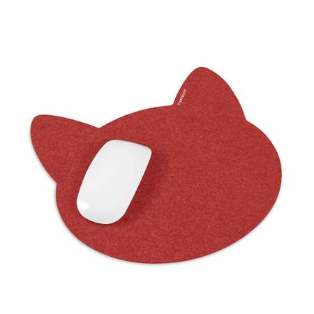 Коврик для мыши Flexpocket из фетра 250х250мм красный