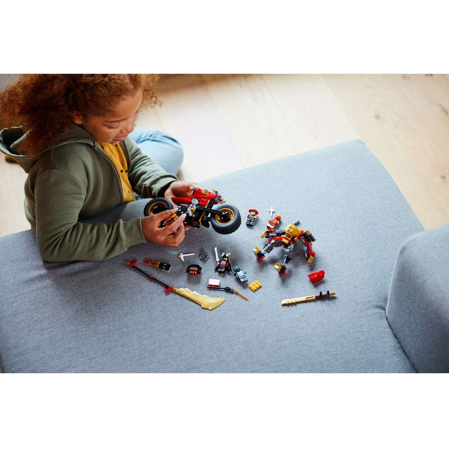 Конструктор LEGO NINJAGO Kais Mech Rider 312 дет. - фото 11