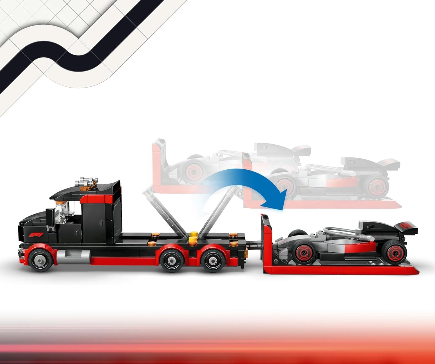 Конструктор LEGO City F1 Display Truck Audi 508 дет. - фото 4