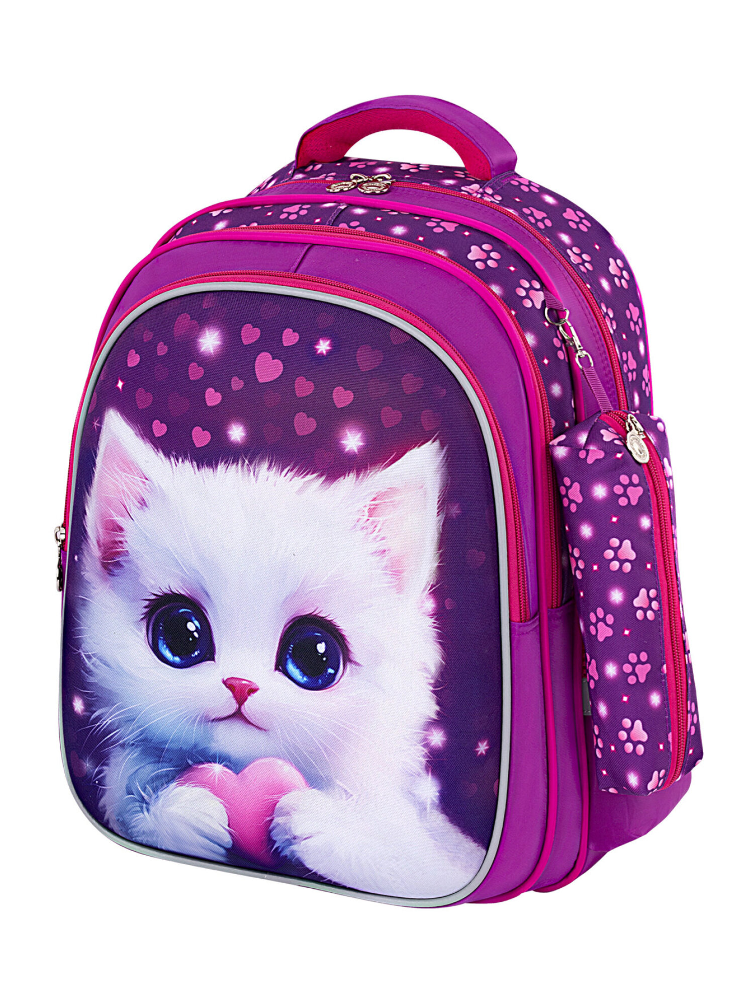 Изображение товара Школьный рюкзак Brauberg Kids для девочки 1 класс анатомический 20 л пенал в подарок Изображение товара Школьный рюкзак Brauberg Kids для девочки 1 класс анатомический 20 л пенал в подарок