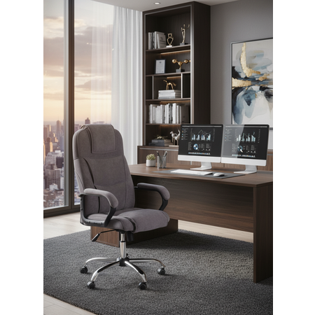 Компьютерное кресло TETCHAIR флок серый