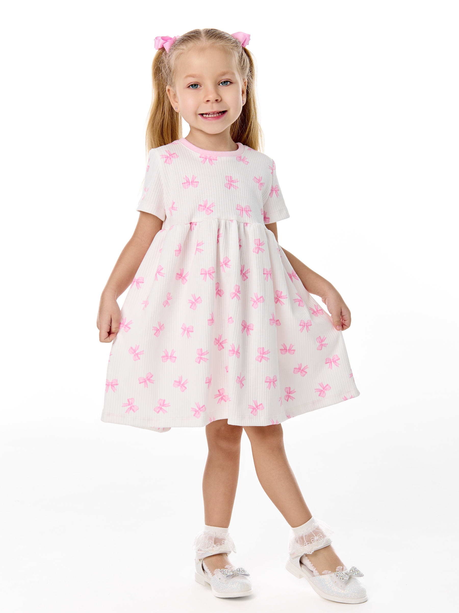 Платье LEVAKIDS платье для девочки_бантики - фото 1