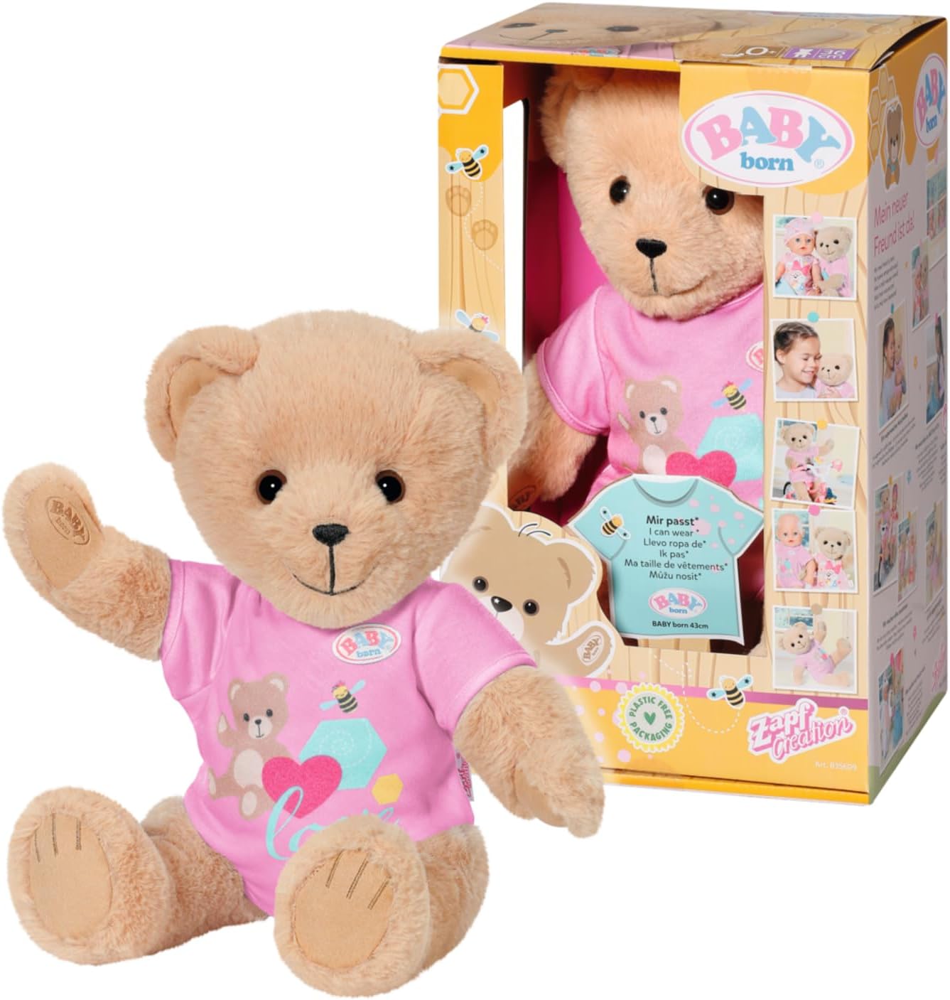 Игрушка мягкая Baby born Мишка с аксессуарами 835609-116723 - фото 1