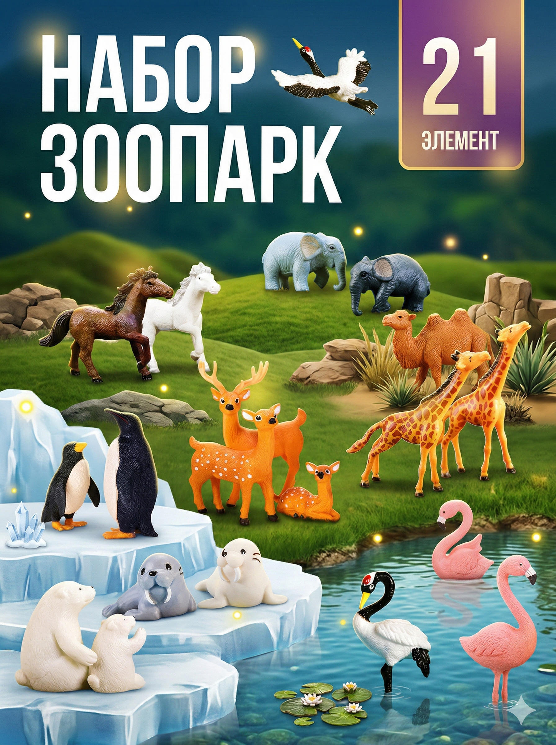 Игровой набор SHARKTOYS Зоопарк - фото 1