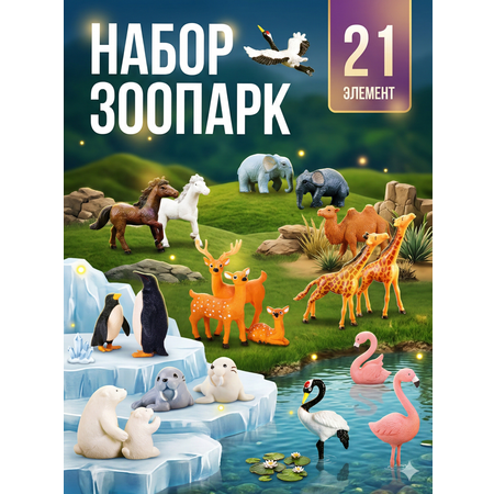 Игровой набор SHARKTOYS Зоопарк