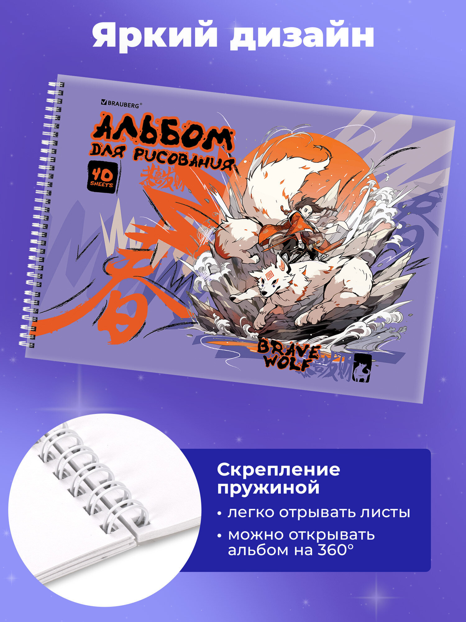 Альбом Brauberg А4 40 лист. 2 шт. - фото 2