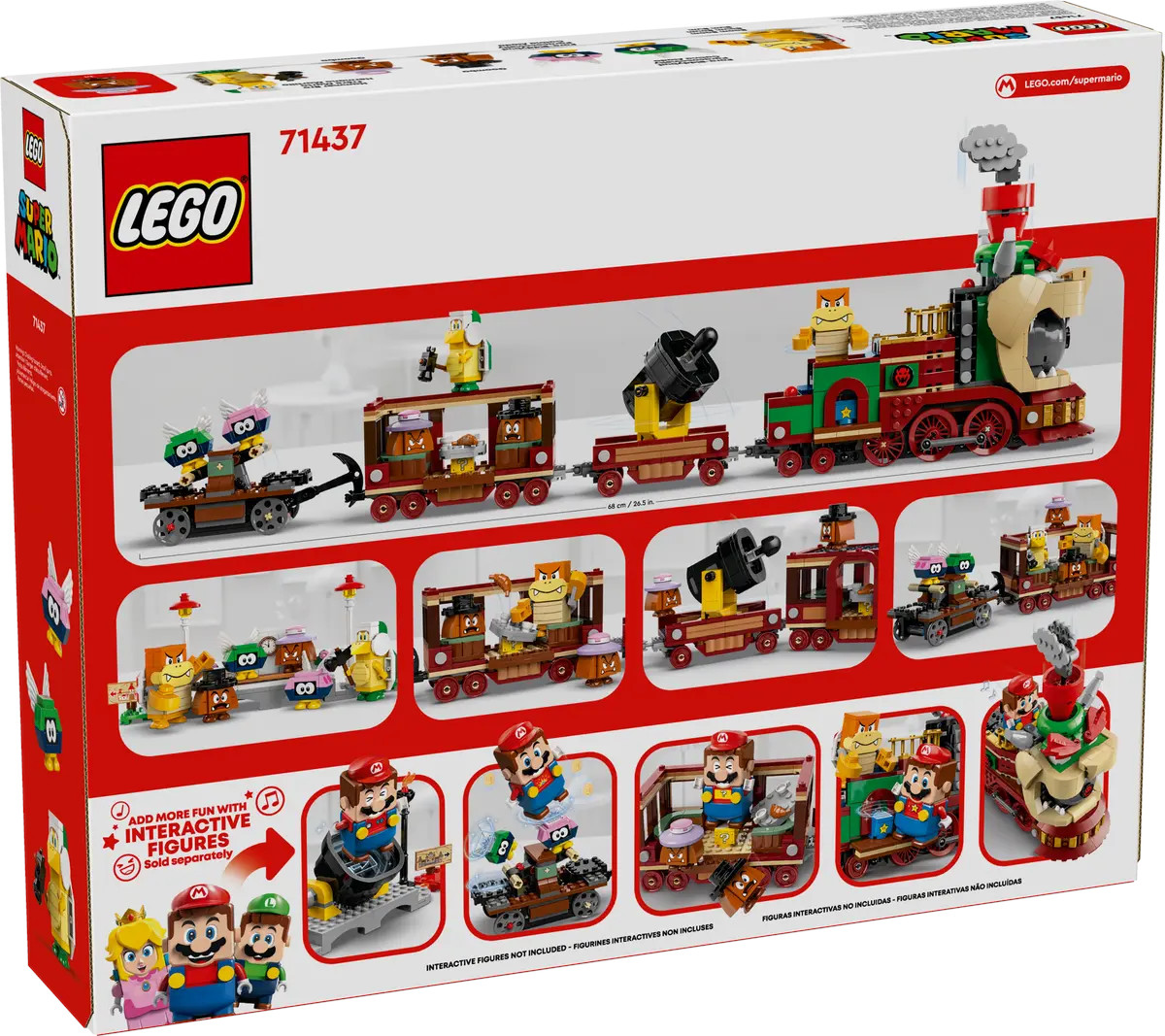 Конструктор LEGO Super Mario Боузер экспресс поезд 1392 дет. - фото 7