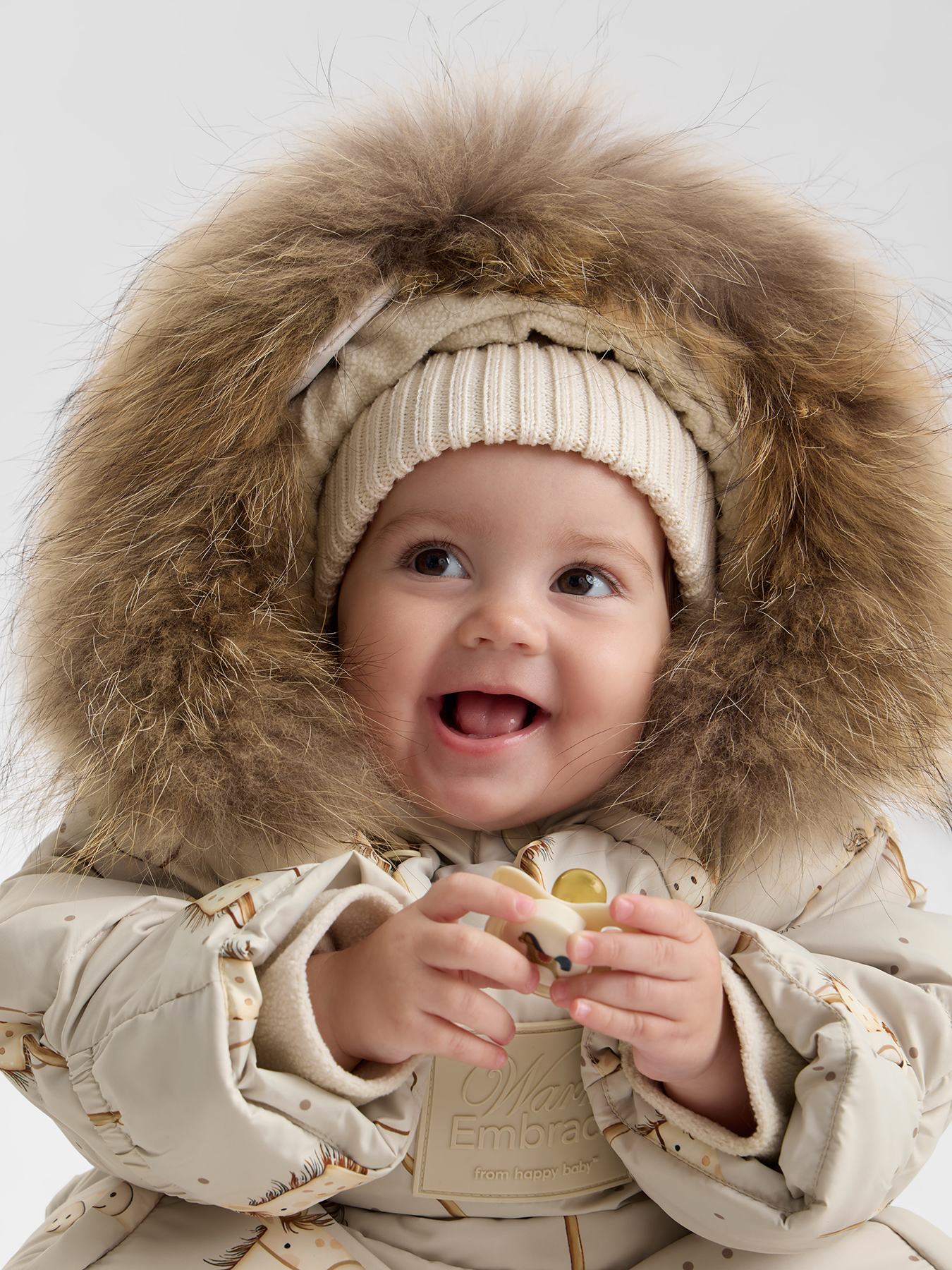 Комбинезон-трансформер Happy Baby 89144-0_milky (horse) - фото 3