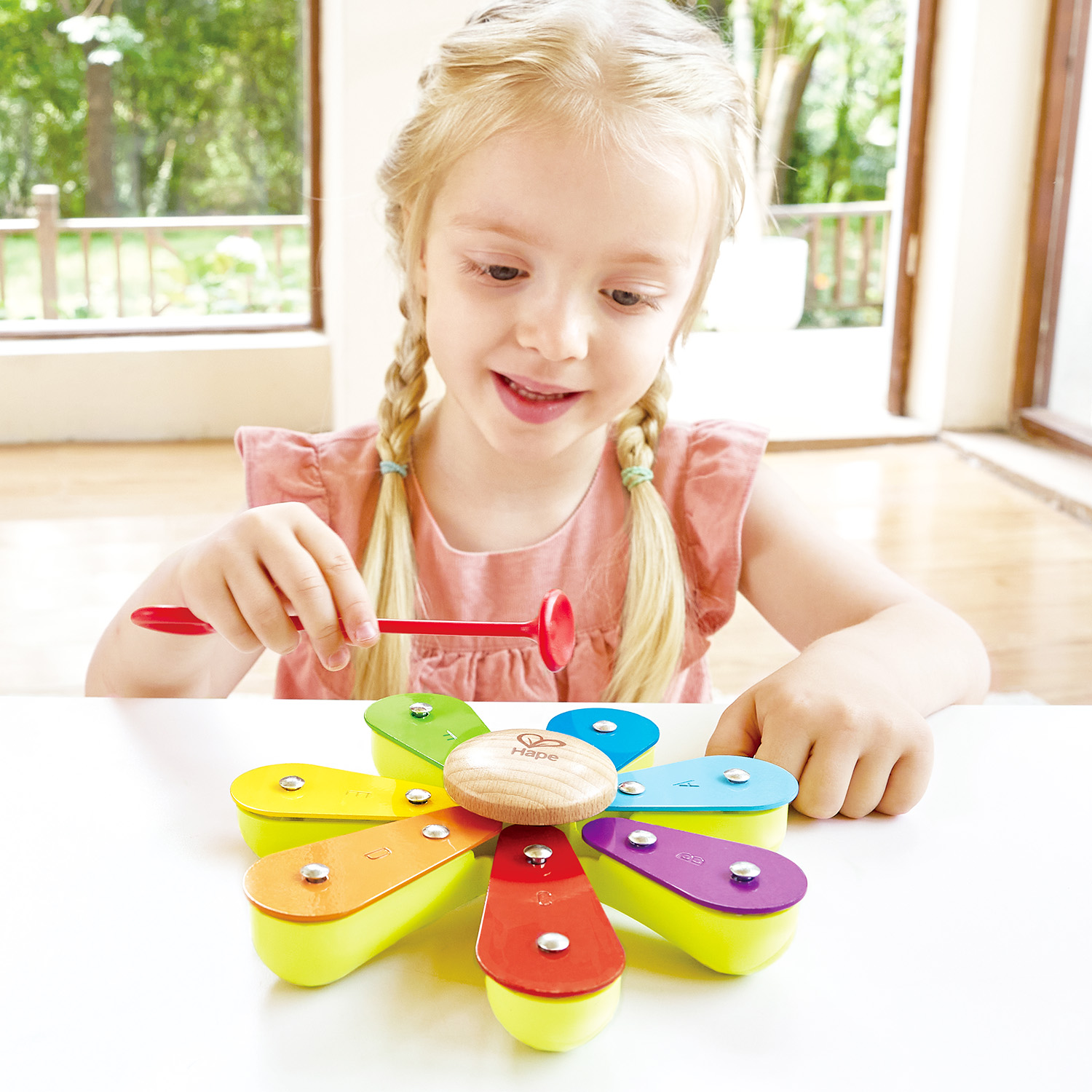 Игрушка музыкальная Hape аксессуар, кастаньеты, ксилофон, бубен - фото 3