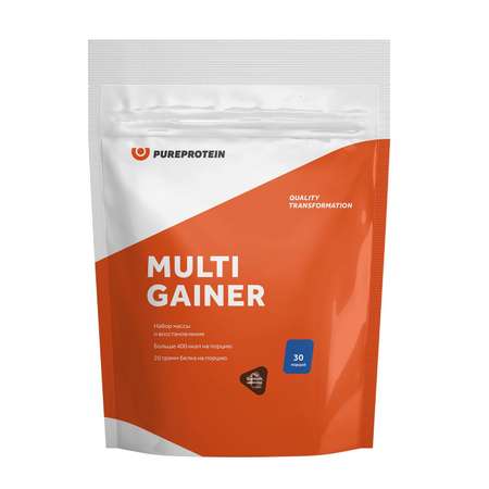 Специализированный пищевой продукт PUREPROTEIN Гейнер мультикомпонентный двойной шоколад 3000г