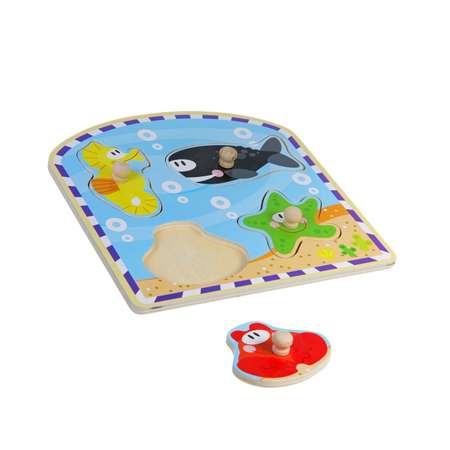 Игрушка Bondibon рамка-вкладыш Морские животные