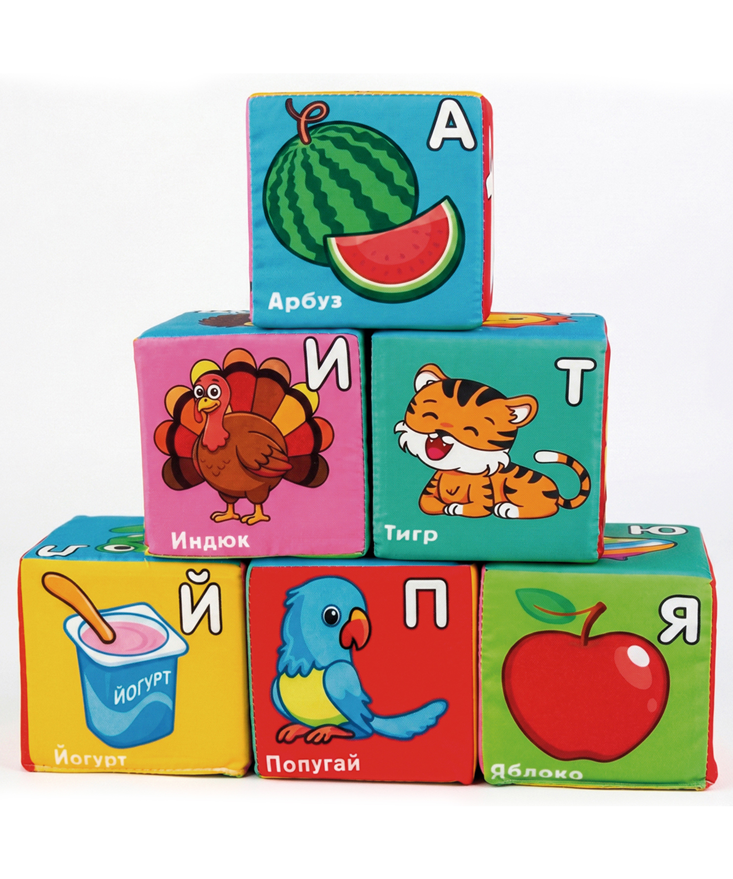 Игрушка Плюшики кубики Азбука - фото 2