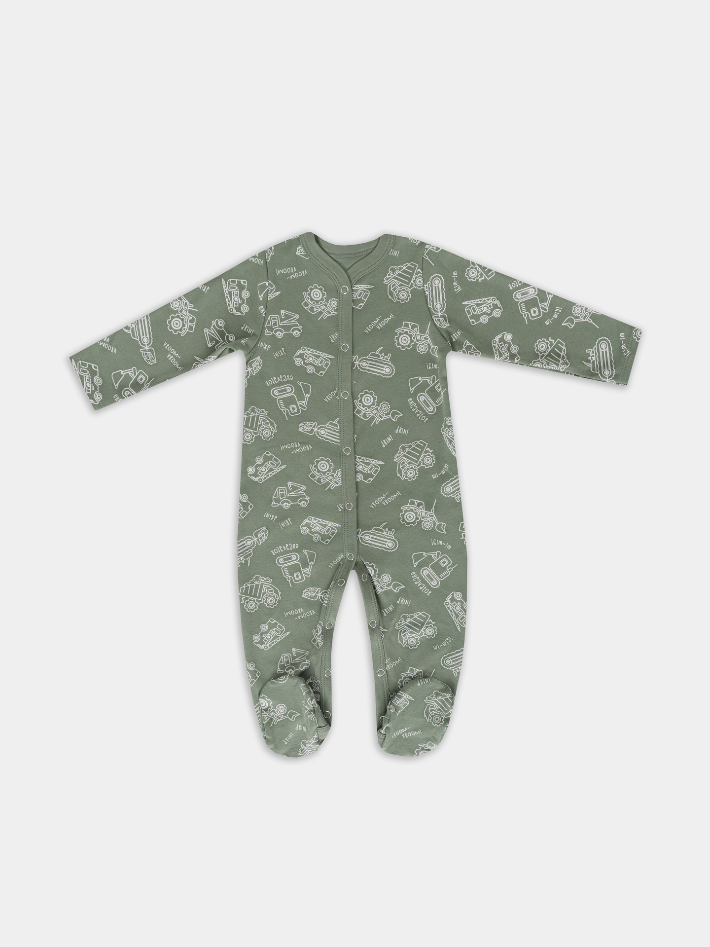 Комбинезон 2 шт Mark Formelle (Марк Формэль) 14005-2/тракторы на белом песке +тракторы на морском - фото 5